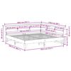 vidaXL Lit biblioth&egrave;que sans matelas blanc 180x200 cm bois pin massif