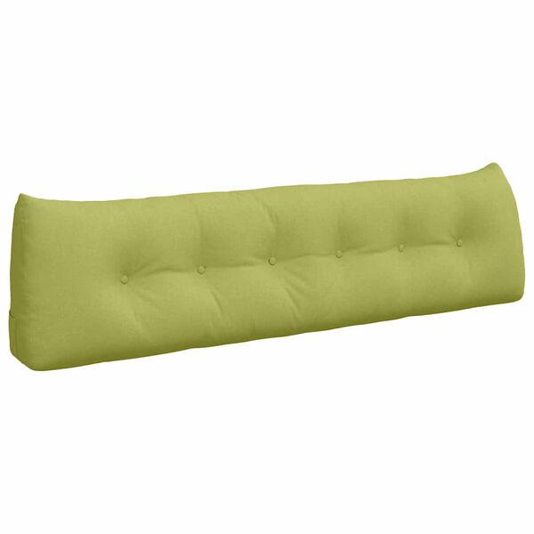 vidaXL Coussin de Dos Vert clair 180 x 24 x 50 cm tissu