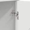 vidaXL Maison pour chat Blanc Brillant 53 x 52 x 62 cm