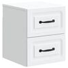vidaXL Cabinet de chevet mural avec tiroir Blanc 34,5 x 33 x 40 cm