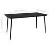 vidaXL Ensemble &agrave; manger d'ext&eacute;rieur 7 pcs Rotin PVC Noir