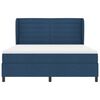 vidaXL Lit &agrave; ressorts avec matelas Bleu 180 x 200 cm tissu