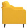 vidaXL Canap&eacute; &agrave; 2 places Jaune clair 140 cm Tissu