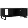 vidaXL Table basse noir 102x50x40 cm bois d'ing&eacute;nierie