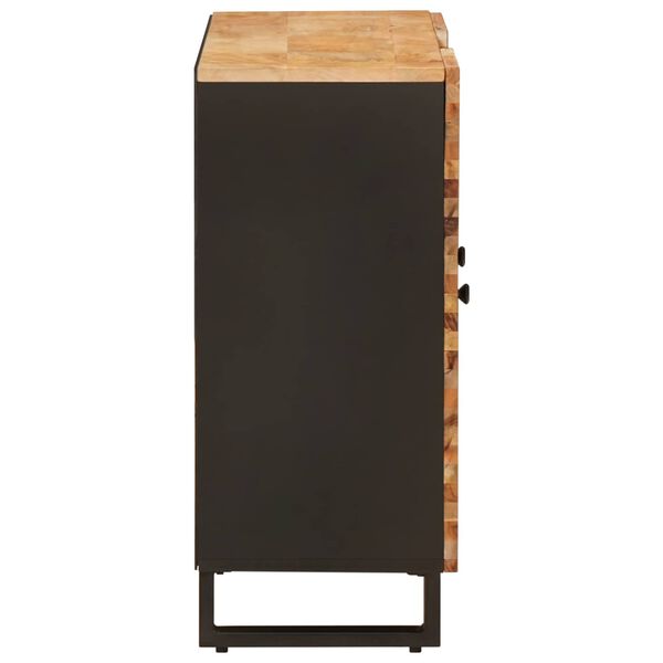 vidaXL Meuble d'appoint Marron 90 x 33 x 75 cm Bois de mangue massif