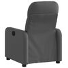 vidaXL Fauteuil inclinable &eacute;lectrique Gris fonc&eacute; Tissu