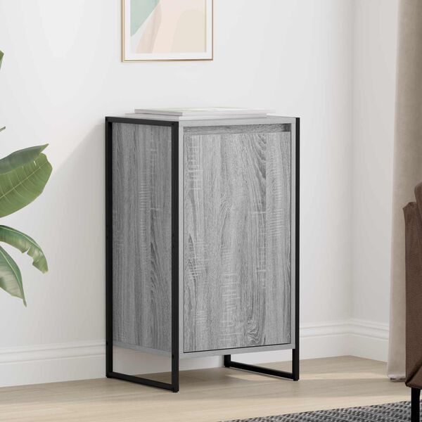 vidaXL Buffet Gris Sonoma 43 x 36 x 75,5 cm Bois d'ing&eacute;nierie
