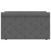 vidaXL Lit avec &eacute;clairage USB Gris fonc&eacute; Tissu 90x200 cm