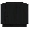 vidaXL Table basse Noir 100x50x41 cm Bois massif de pin