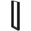 vidaXL Pieds de table de bar en U, 2 pi&egrave;ces, noir, 40 x 90-91 cm, acier