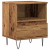 vidaXL Table de chevet vieux bois 40x35x50 cm bois d&rsquo;ing&eacute;nierie
