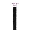 vidaXL Corde de travail Noir 16 mm 25 m Polyester