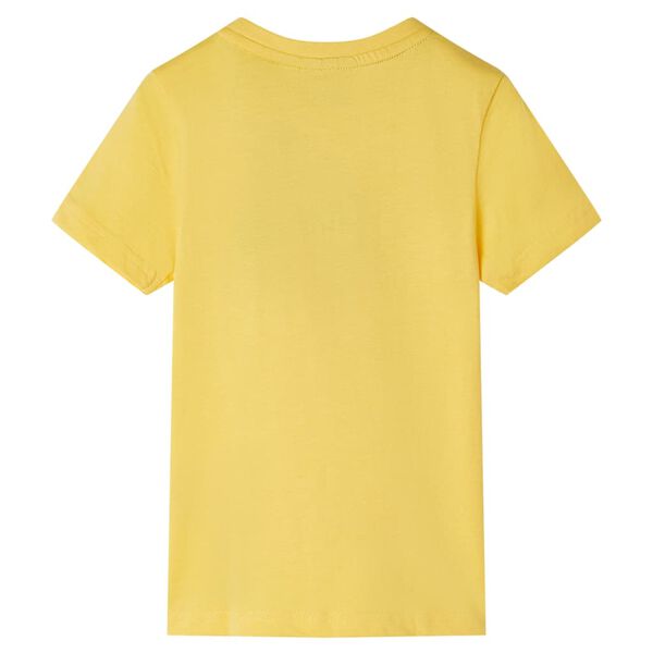 T-shirt pour enfants avec manches courtes ocre clair 140