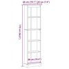 vidaXL Biblioth&egrave;que Blanc 46 x 20 x 170 cm Pin massif