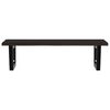 vidaXL &Eacute;tag&egrave;re de vasque murale acier et bois de ch&ecirc;ne massif