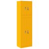 vidaXL Armoire de rangement 2 pc Jaune moutarde 60 x 40 x 210 cm Acier
