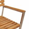 vidaXL Chaise de jardin 4 pcs Huile Naturelle Bois de teck massif