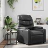 vidaXL Fauteuil inclinable en similicuir noir