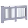 vidaXL Cache-Radiateur 2 pcs Gris 152 x 19 x 81,5 cm Bois d'ing&eacute;nierie