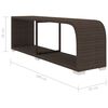 vidaXL Salon de jardin 8 pcs avec coussins R&eacute;sine tress&eacute;e Marron