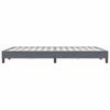 vidaXL Sommier à lattes de lit sans matelas gris foncé 160x220cm