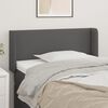 vidaXL T&ecirc;te de lit avec oreilles Gris 93x16x78/88 cm Similicuir