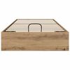 vidaXL Cadre de lit ottoman avec stockage Ch&ecirc;ne artisanal 90 x 200 cm
