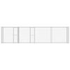 vidaXL Cage pour chien Argent&eacute; 800 x 200 x 200 cm Acier galvanis&eacute;