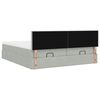 VidaXL Cadre de lit ottoman et matelas gris clair 180x200cm velours