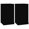 vidaXL Buffets 2 pcs noir 37,5x35,5x67,5 cm bois d'ing&eacute;nierie
