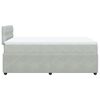 vidaXL Sommier &agrave; lattes de lit et matelas gris clair 120x190cm velours