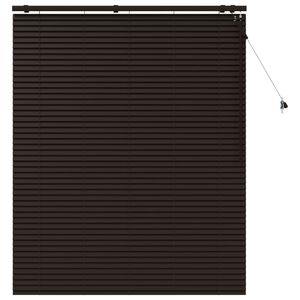 vidaXL Store V&eacute;nitien Marron fonc&eacute; 130 x 160 cm 35 mm