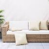 vidaXL Coussin d'ext&eacute;rieur 4 pcs Cr&egrave;me 40 x 40 cm Tissu