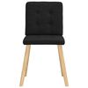 vidaXL Chaises &agrave; manger lot de 2 noir tissu