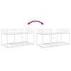 VidaXL Lit superposé sans matelas blanc 80x200 cm acier