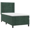 vidaXL Sommier &agrave; lattes de lit avec matelas Vert fonc&eacute; 100x200 cm