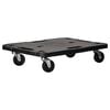 vidaXL Chariot de transport Noir 58x38x12 cm PP