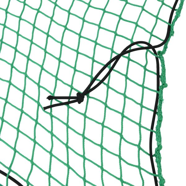 vidaXL Filet pour remorque avec corde &eacute;lastique vert 4,5x2,5 m PP