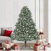 vidaXL Sapin de No&euml;l artificiel Vert 210 cm PVC, plastique et acier