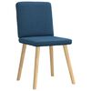 vidaXL Chaises &agrave; manger lot de 2 bleu tissu