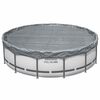 Bestway Couverture de piscine &Oslash;4,57 m Rond Polyester Gris
