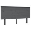 vidaXL T&ecirc;te de lit Gris 144x6x82,5 cm Bois massif de pin