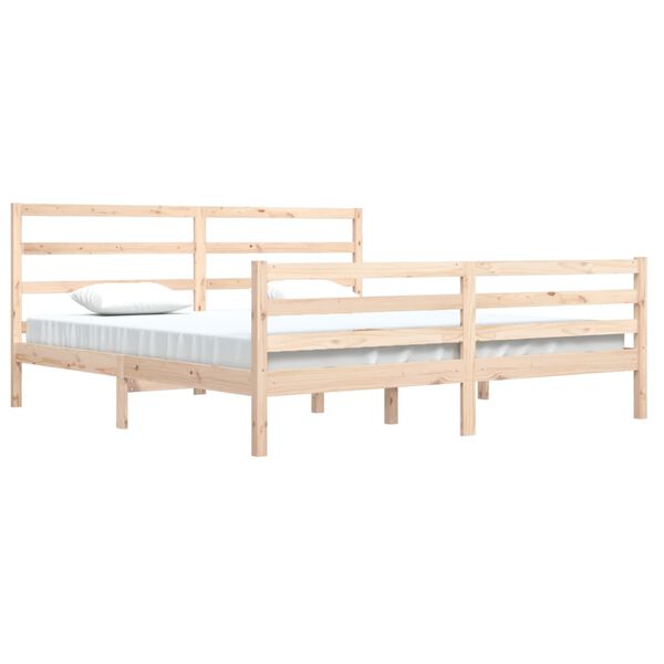vidaXL Cadre de lit sans matelas bois massif de pin 200x200 cm