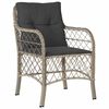 vidaXL Ensemble de salle &agrave; manger pour jardin 3 pcs Gris clair