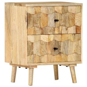 vidaXL Table de chevet 40x30x50 cm Bois de manguier massif