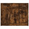 vidaXL Buffet chêne fumé 91x28x75 cm bois d'ingénierie