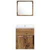 vidaXL Ensemble de mobilier de salle de bain 4 pcs Bois ancien