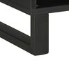 vidaXL Meuble TV noir 100x33x46 cm bois massif de manguier