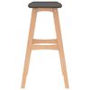 vidaXL Tabourets de bar lot de 2 gris fonc&eacute; tissu