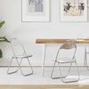 vidaXL Chaise pliante 2 pcs Blanc et Gris 48 x 43,5 x 81 cm